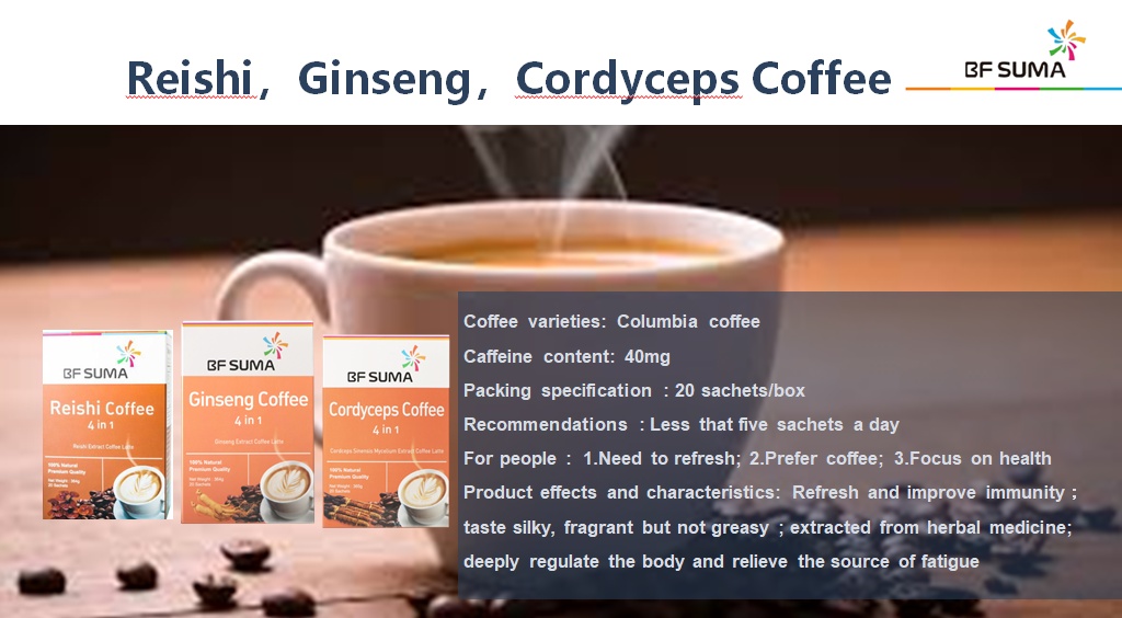 BF Suma Cordyceps 4in1 Coffee 20 Sachets Immune Booster, Boost Immunity, Enhance Energy, Nourish the Kidneys, AP039F